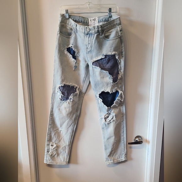 One Teaspoon Denim - One Teaspoon Awesome Baggies Patchwork Relaxed Leg Jeans